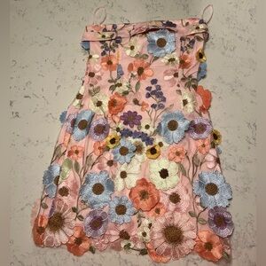 Gigi & Ella Flower Print Strapless Mini Dress